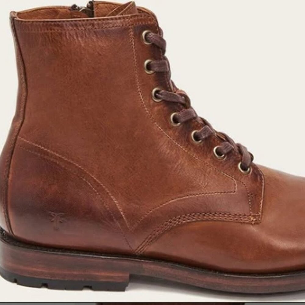 Frye Bowery Lace Up Boots Mens Size 8 Brand New